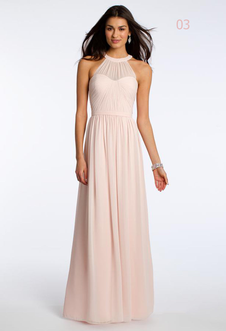 Solid-Colour Western Bridesmaid Dresses For Women