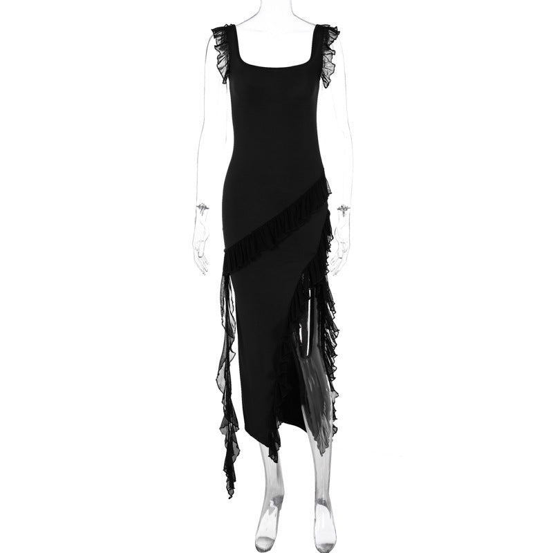 Stringy Stitching Temperament Dress
