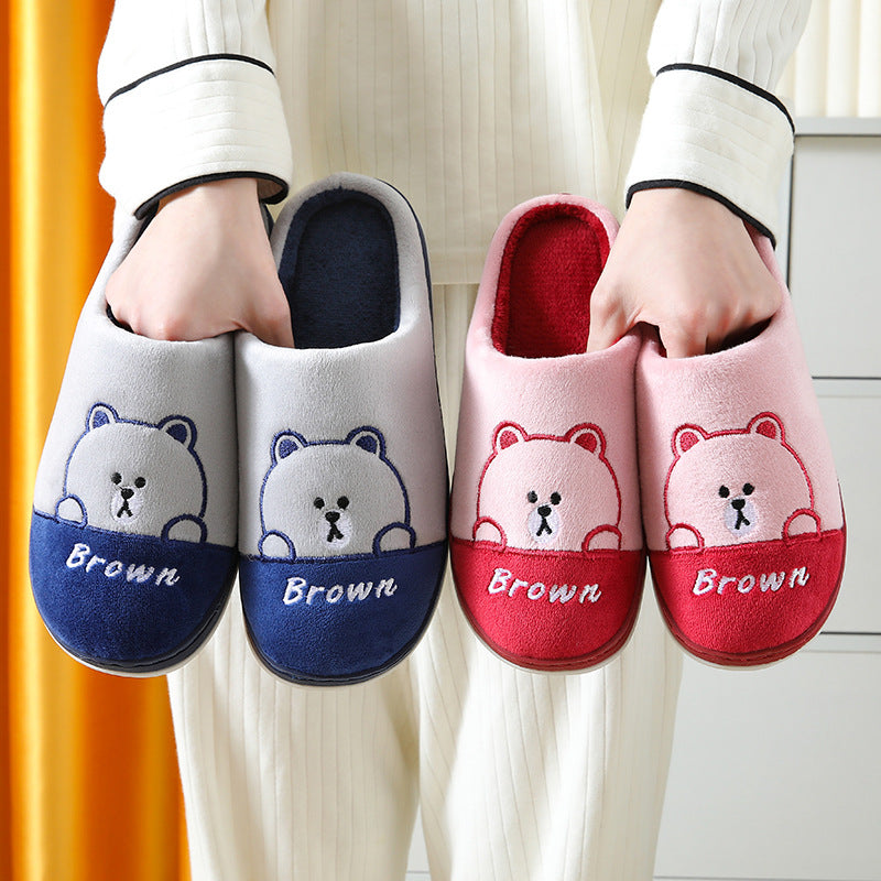 Bears Slippers - Warm Winter House Shoes For Women