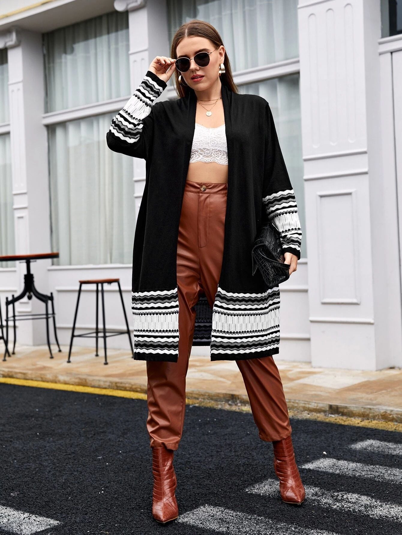 Large Size Women's Cardigan Jacket