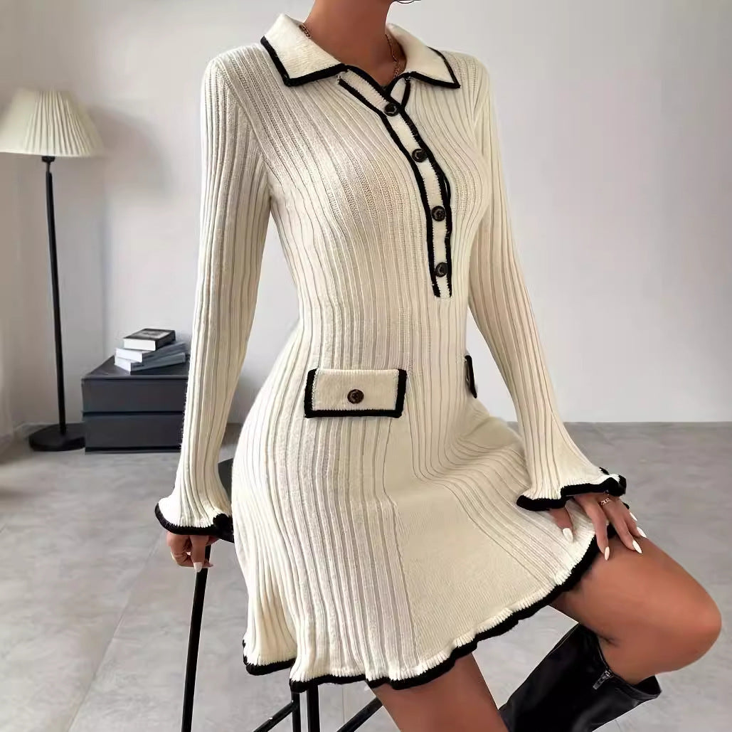 Classic Elegant Slim Knit Dress