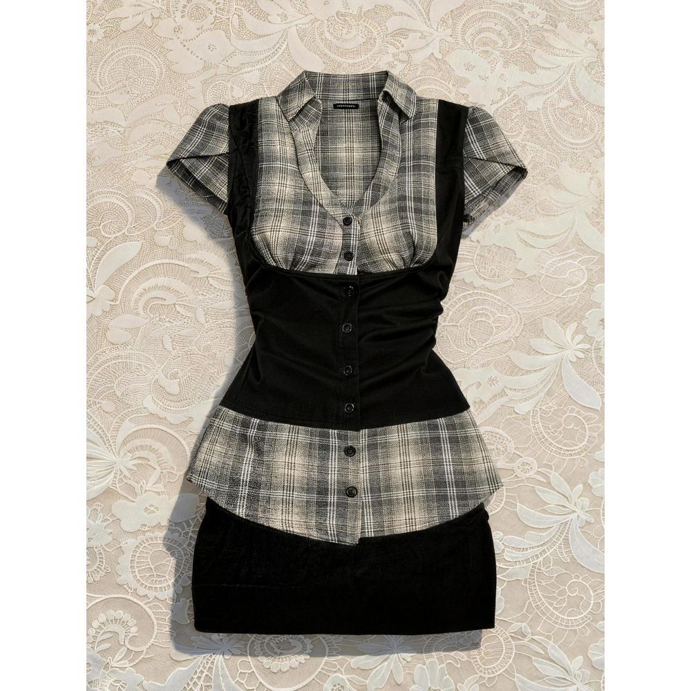 Retro Waist-Shaping Top & Flirty Skirt
