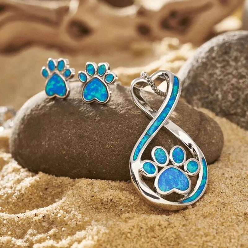 Love Paw Necklace & Earrings
