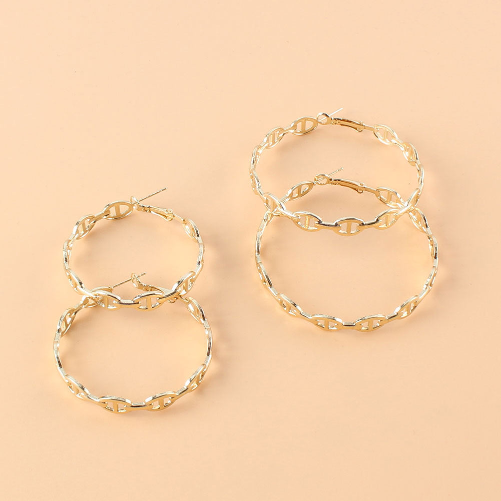 Retro Ethnic-Style Hoop Earrings