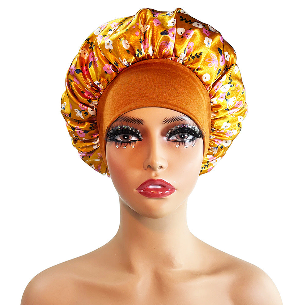 Satin Printing Beauty Shower/Night Cap