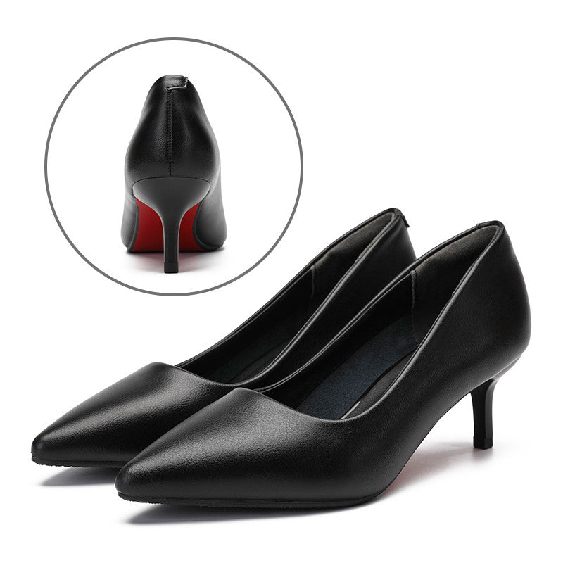 Leather Office Shoes For Women - Selection of Heels