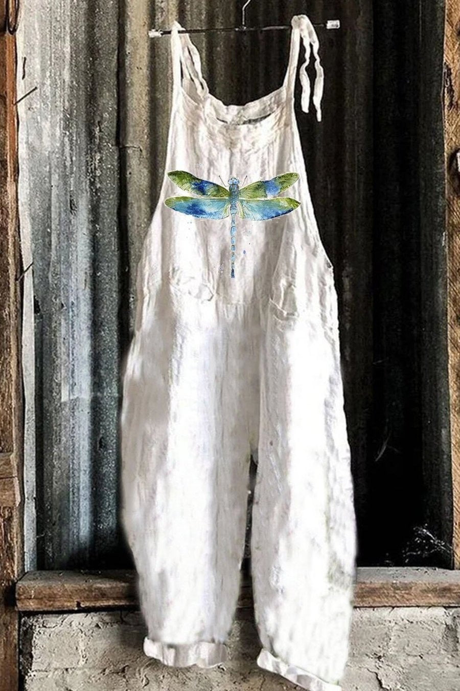 Sweet Little Print Retro Wide-leg Women's Jumpsuit