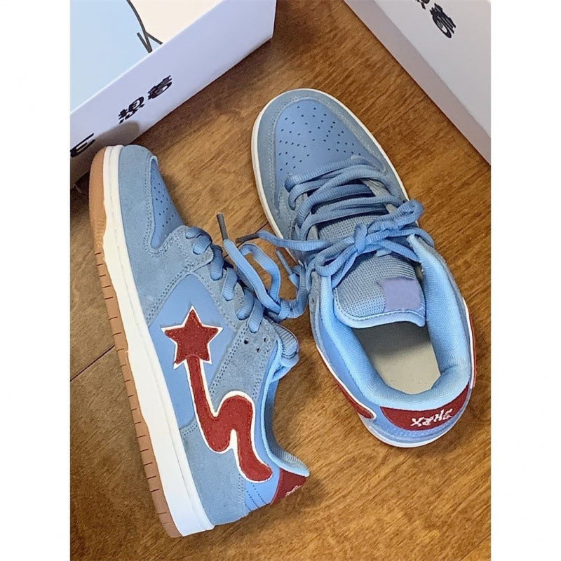Trendy Niche Colour-Matching Meteor Board Shoes For Women