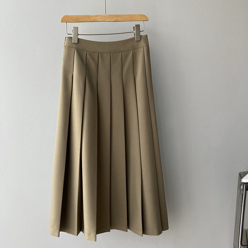 Ladies' French-Style Pleated Retro Skirt