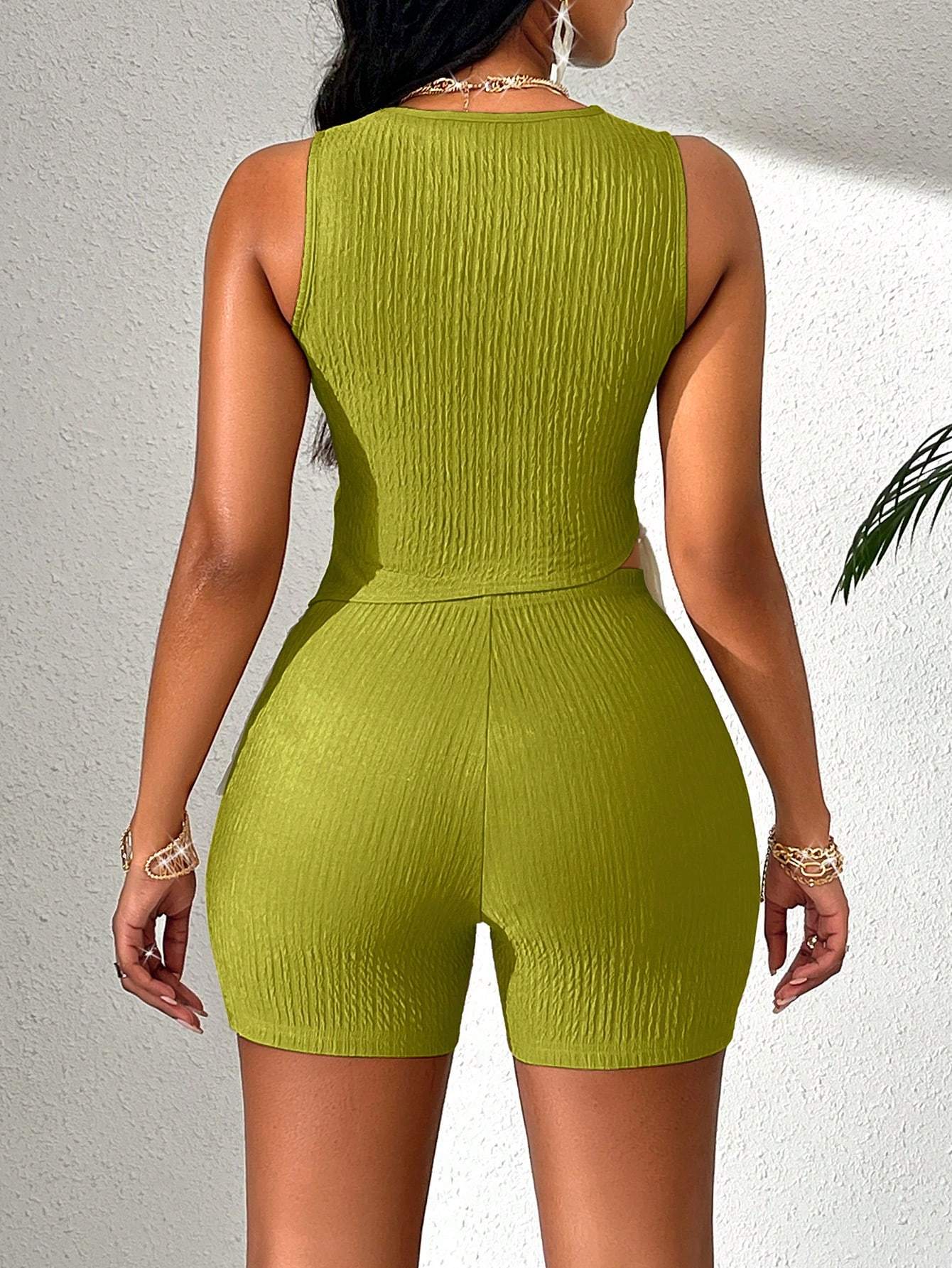 Tassels Top Short Pants Outfit