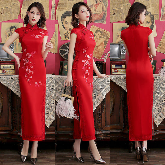Side-Split Cute Chinese-Style Dress