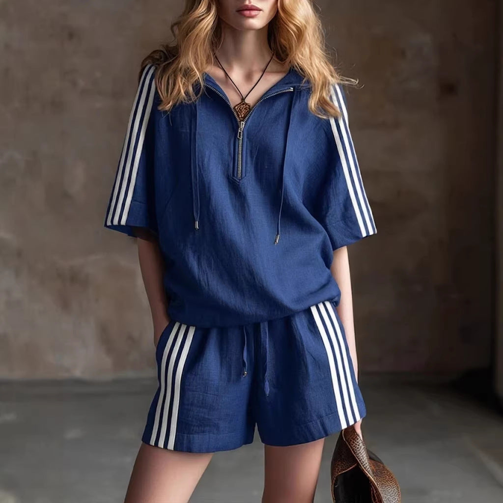 Casual Loose-fitting Two-piece Sportswear Set