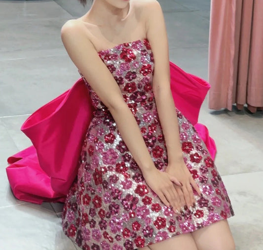 Starry Sequins Beaded  Dress