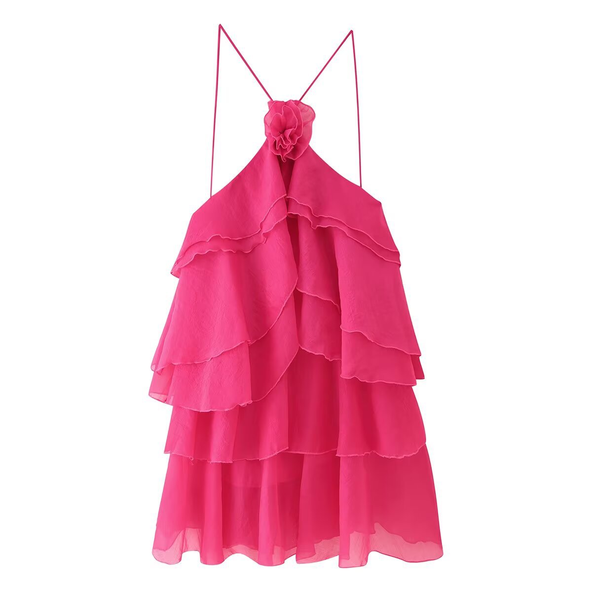 Layered Ruffles Short Dress