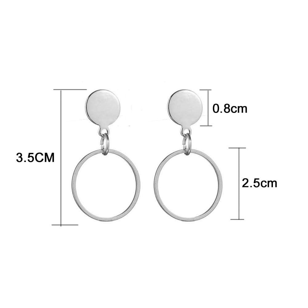 Women's Stainless Steel Big Hoop Earrings