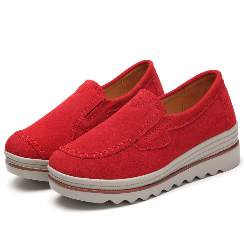 Leather Casual Shoes  For Women