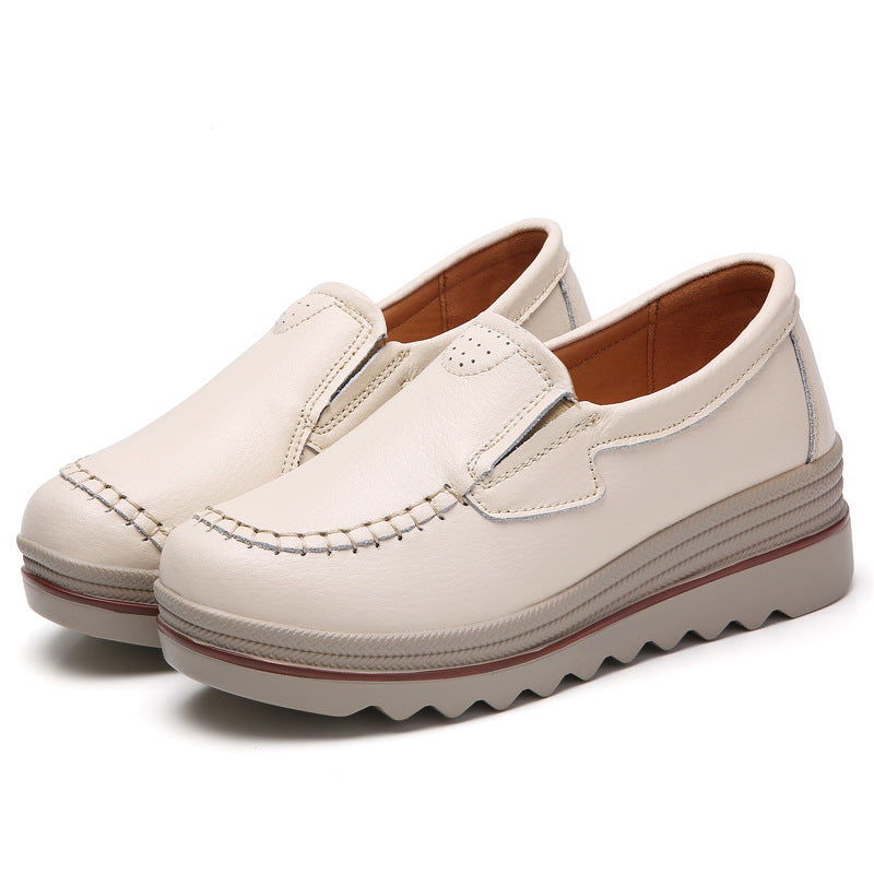 Leather Casual Shoes  For Women