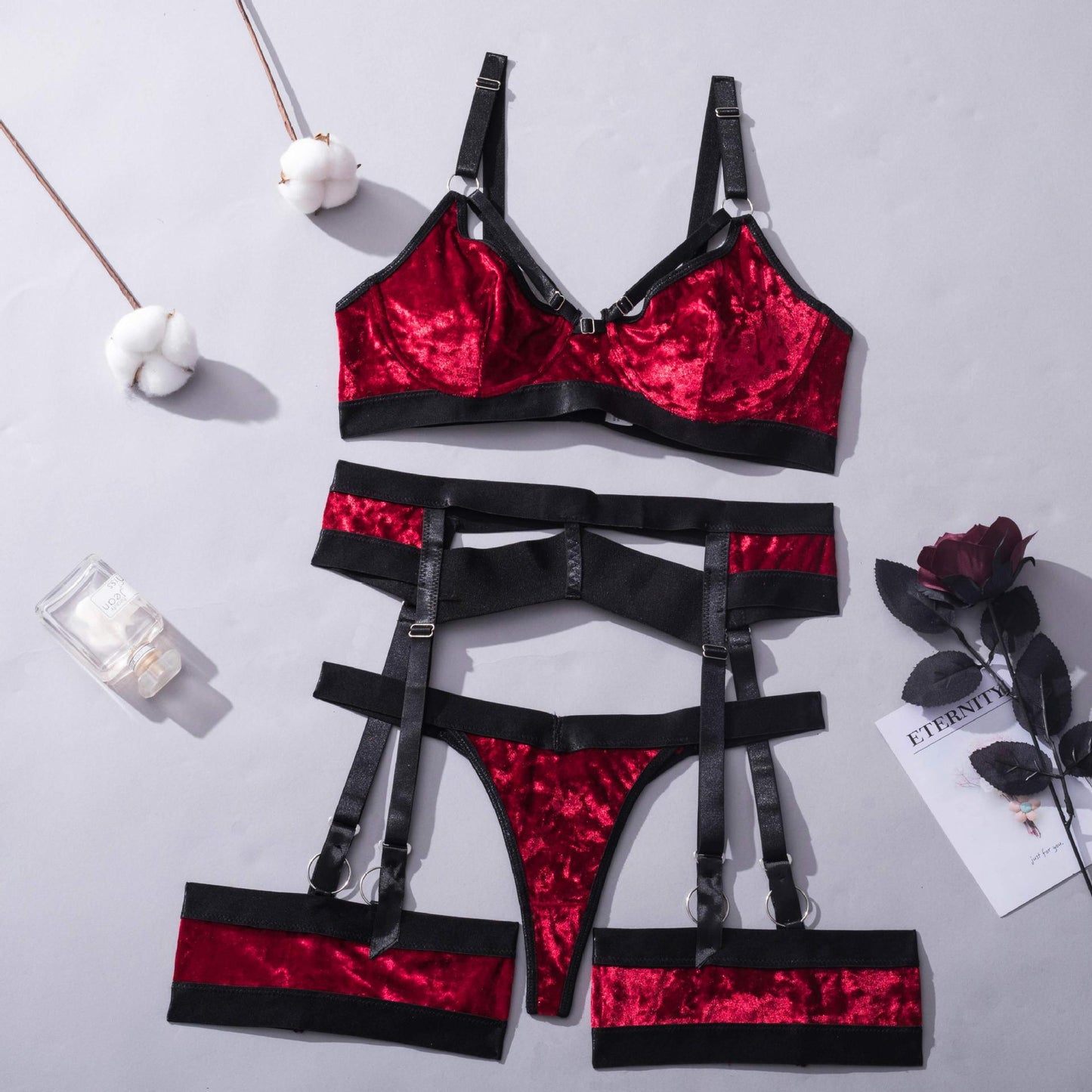 Multicolor Sexy Women's Lingerie Garter Belt Corset