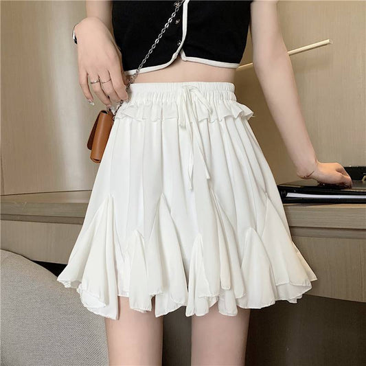 Women's Irregular Chiffon Ruffled Skirt