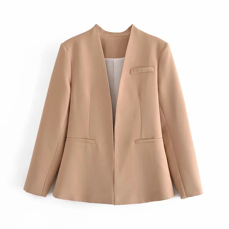 Ladies' New Solid-Colour Suit Jacket