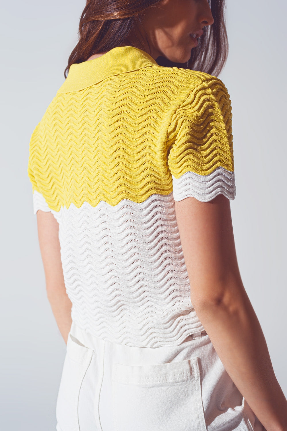 Knitted Polo Top