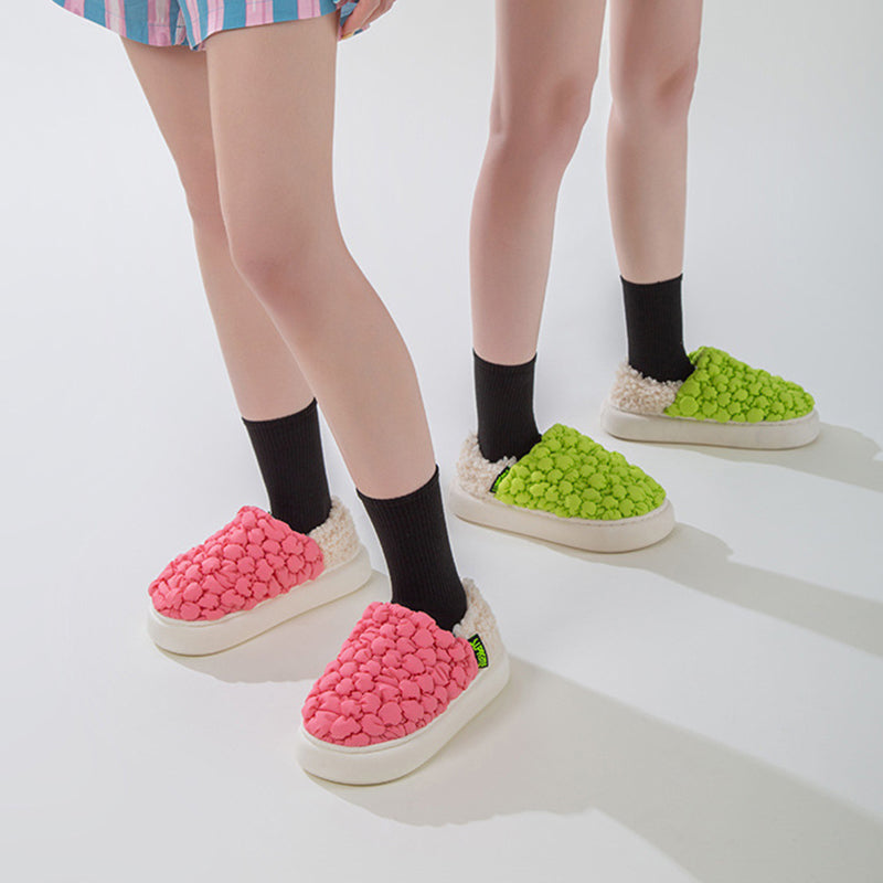 Bubbles Down Cotton Slippers For Women