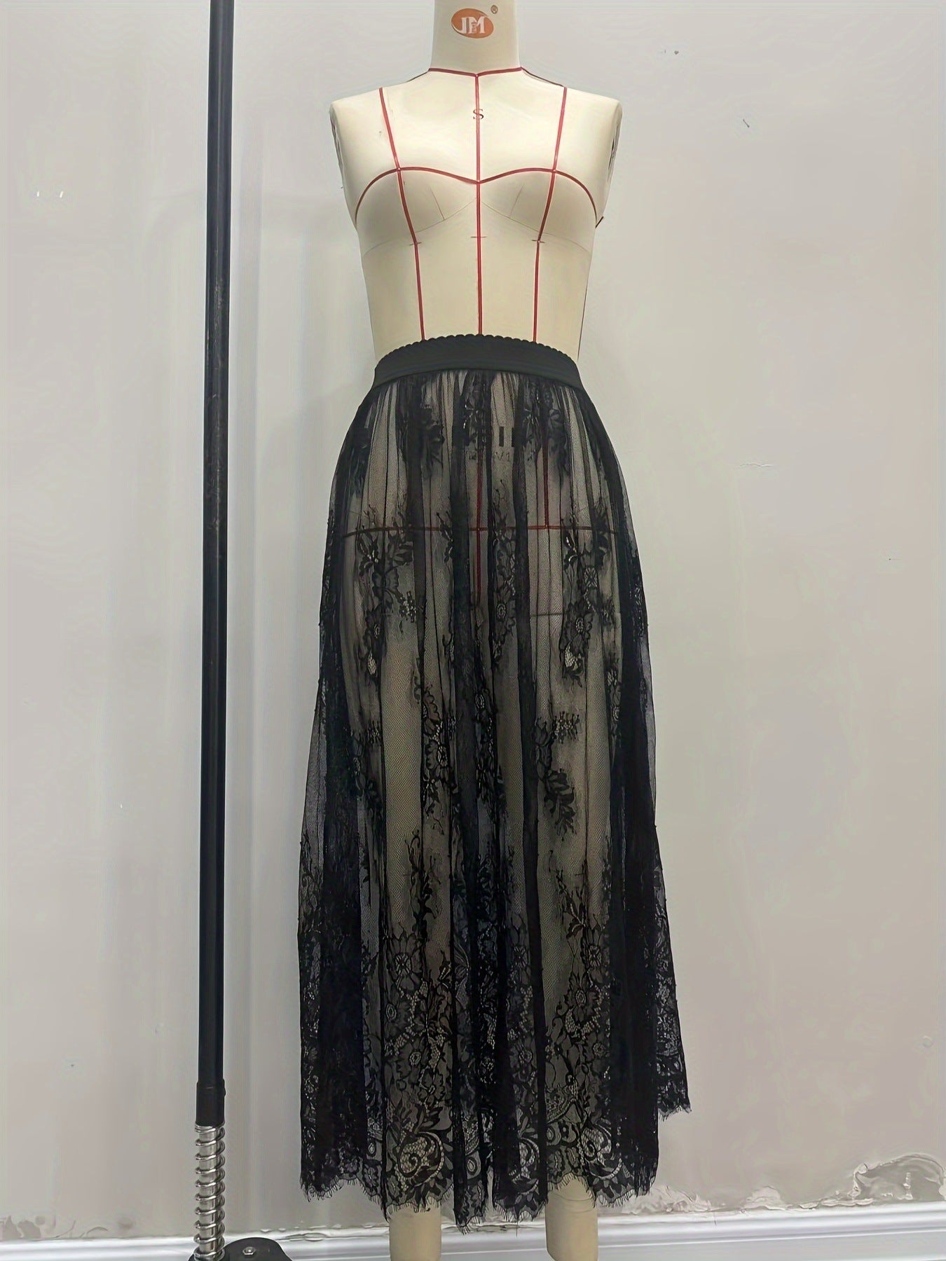 Women's Summer New Lace Sheer Skirt