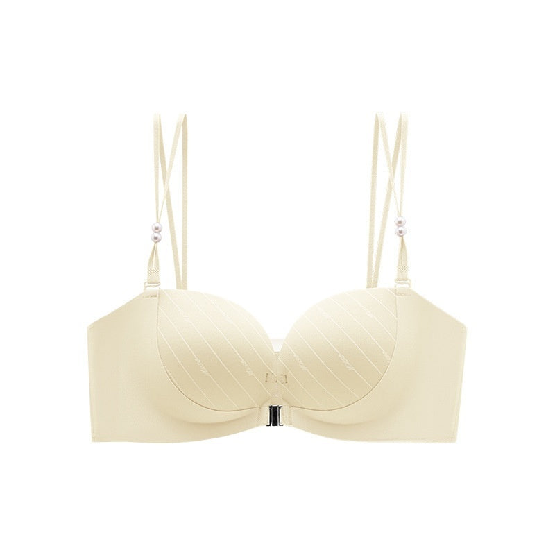 Deep V Front-Clasp Beautiful Back Bra