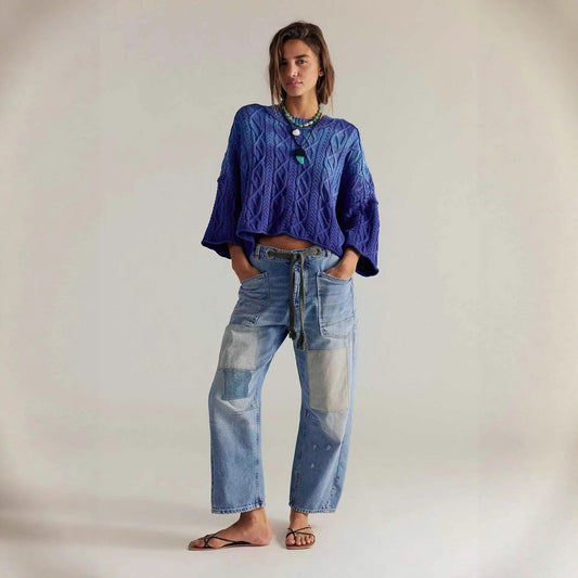 New Washed Pants With Drawstring