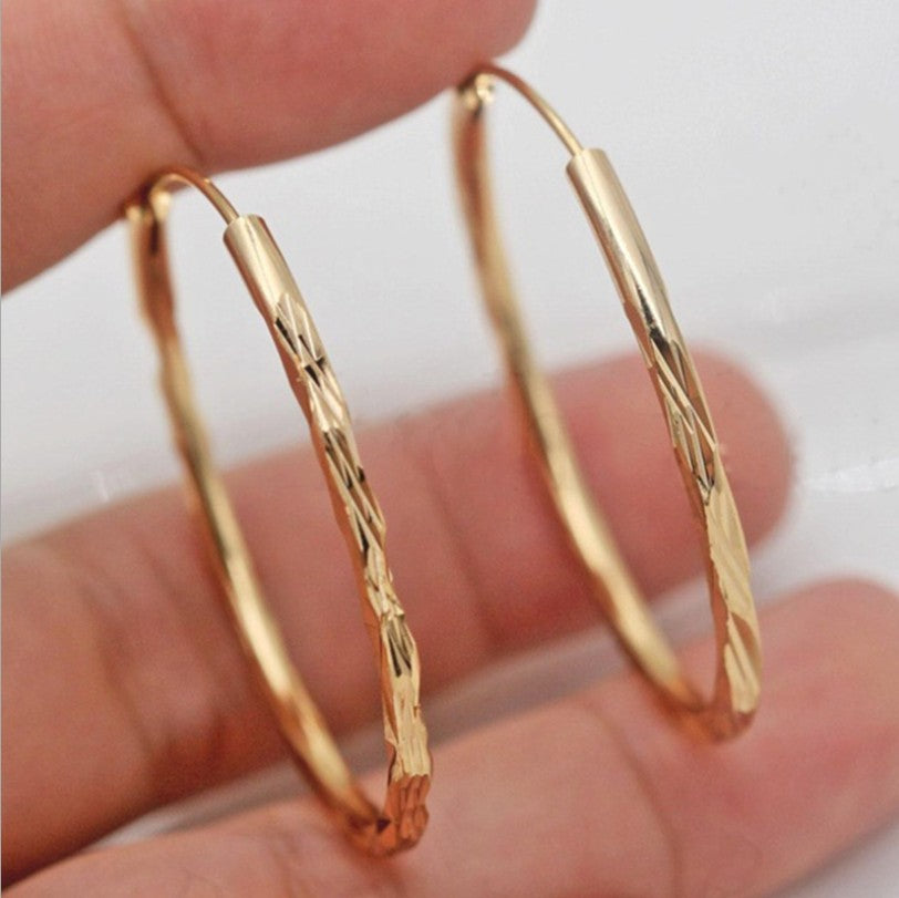 Hoop Earrings - 18k Gold-Plated