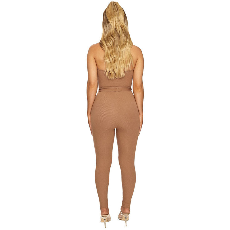 Pit Strip Jumpsuit Trousers for Women