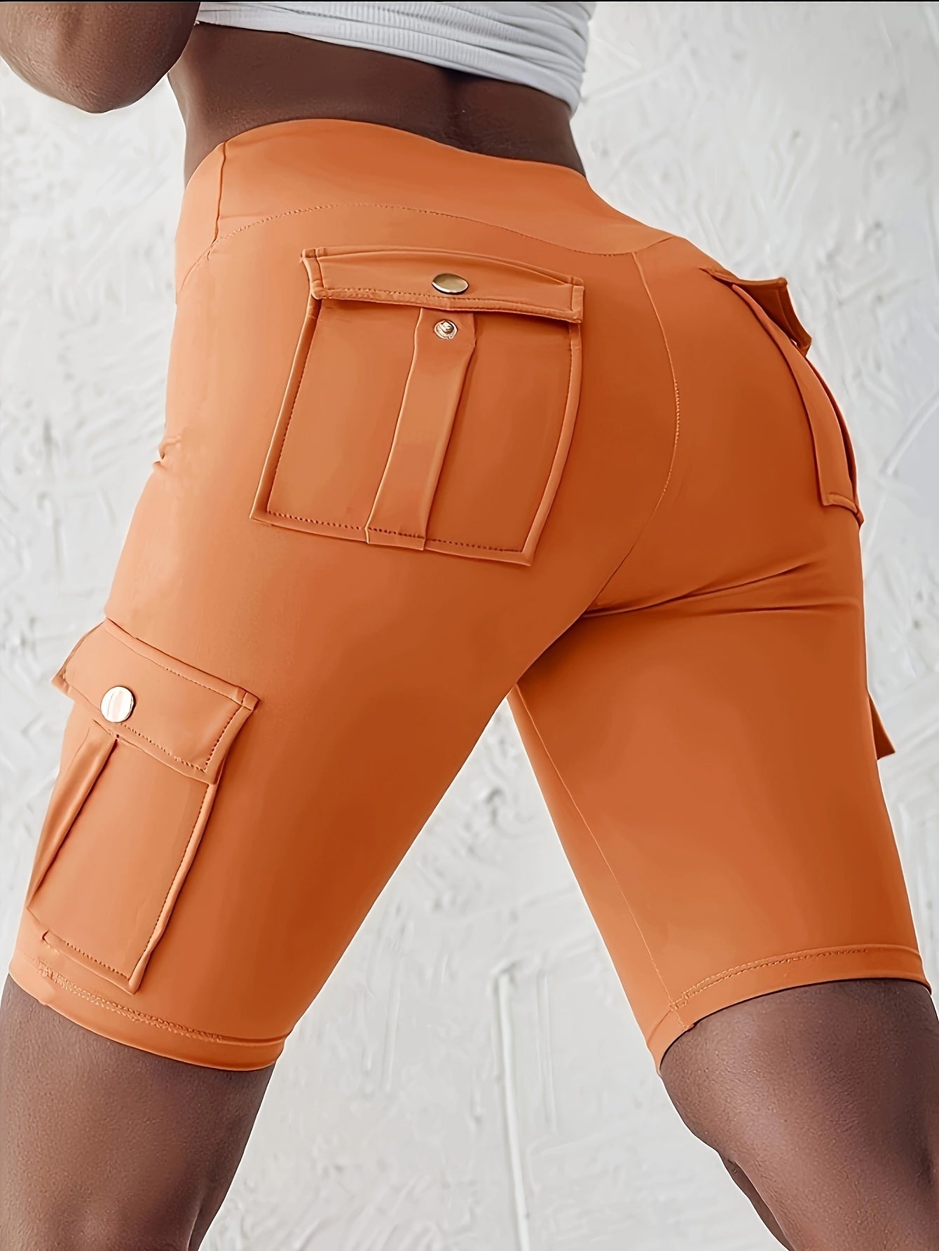 Pocket-Design Athletic Yoga Cargo Shorts