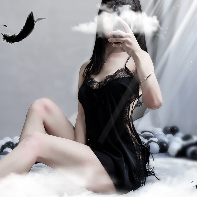 Side-Slit Charming Lace Erotic Lingerie