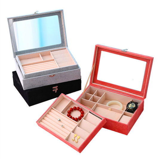 Ice Flower Velvet Jewellery Box