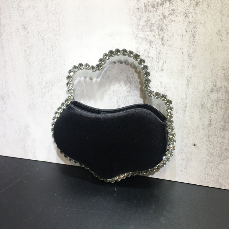 New Rhinestone Irregular Handbag For Women