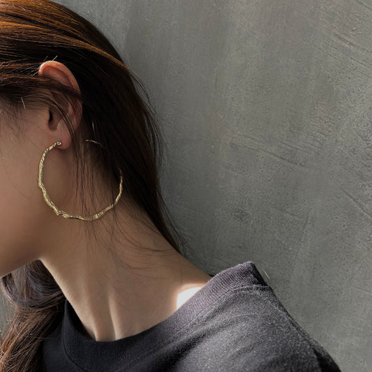 Exaggerated Irregular Hoop Earrings For Women