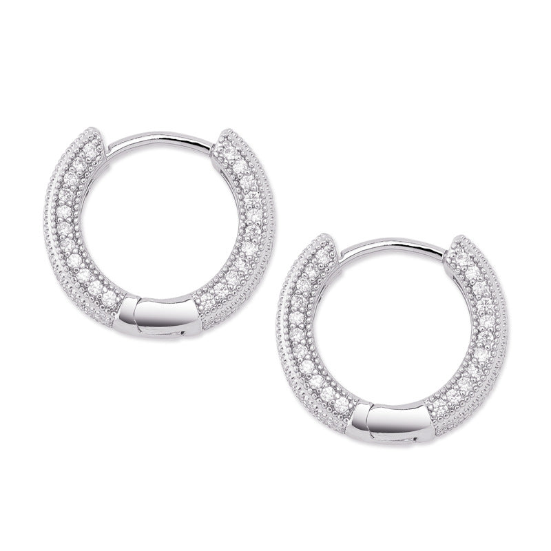 Zircon-Full Female Earrings