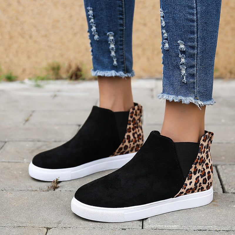 Flat Cutout V Elastic Band Shoes