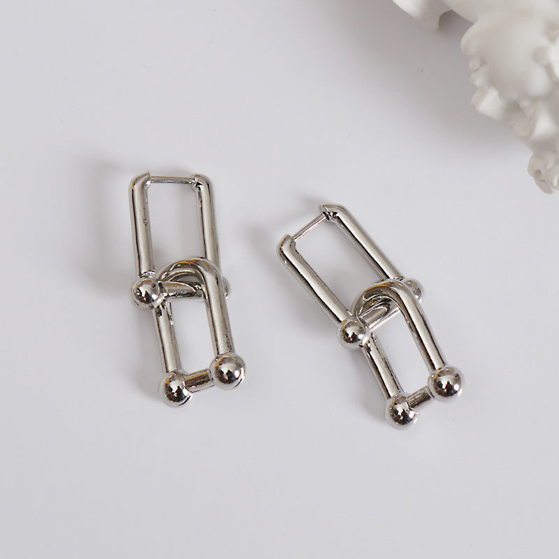Temperament ear hoop earrings