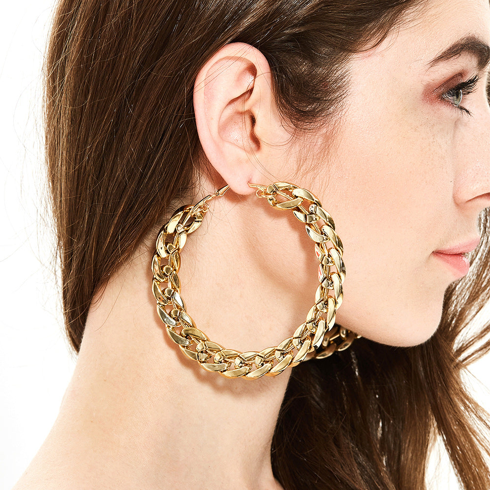 Women's Exaggerated Big Hoop Earrings