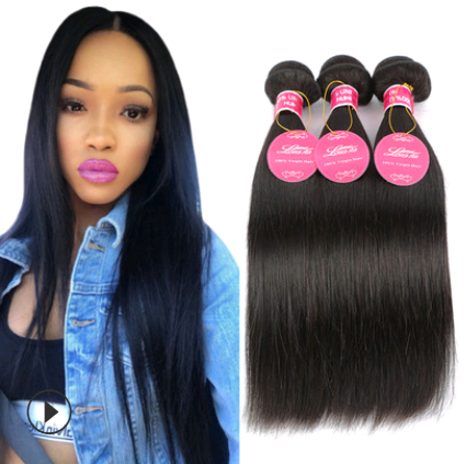 Real Human Hair Straight Wave Natural Colour Extensions