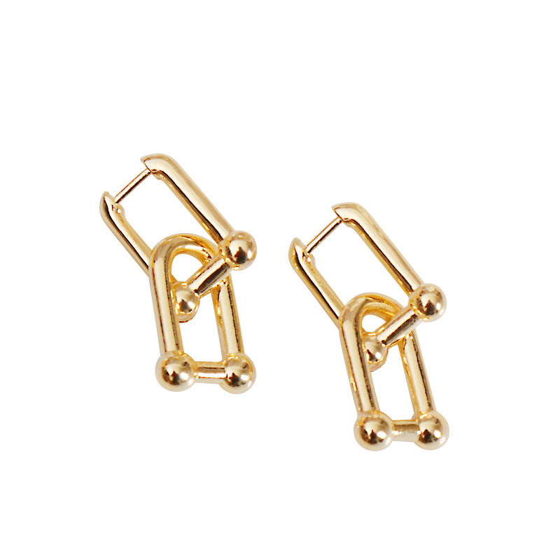 Temperament ear hoop earrings