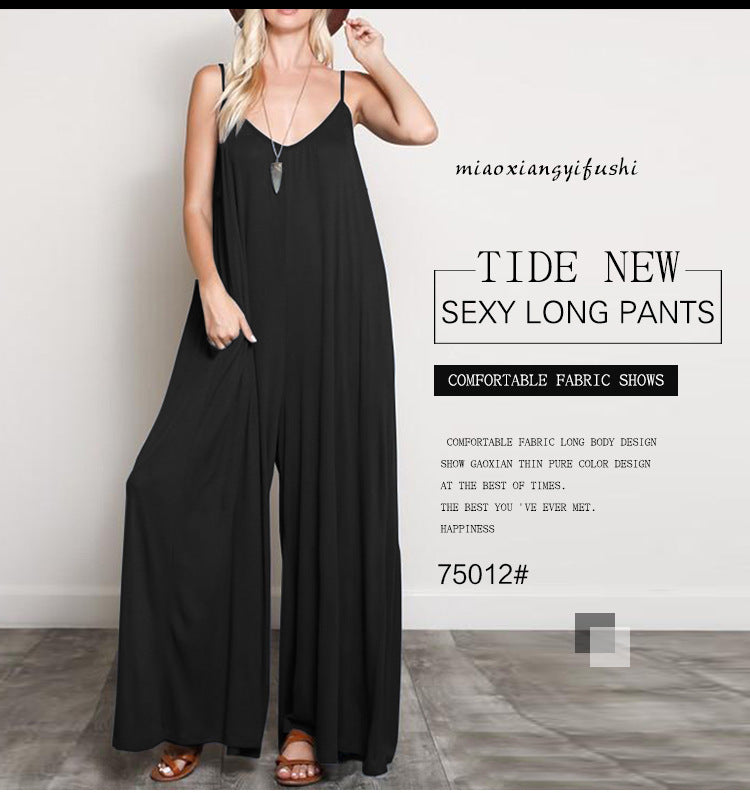 Wide-Leg Mono Jumpsuit