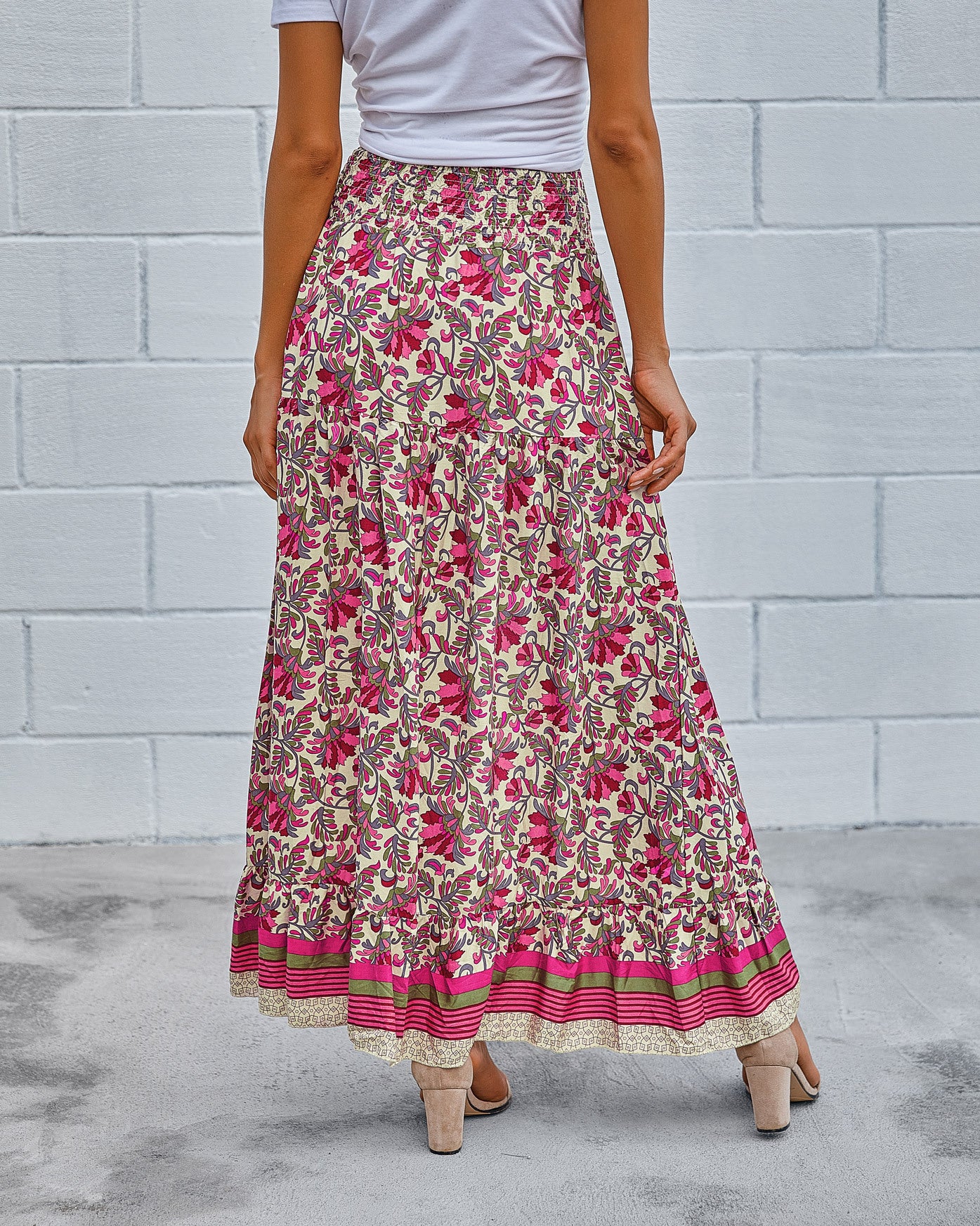 High-Waist All-Match Long Skirt