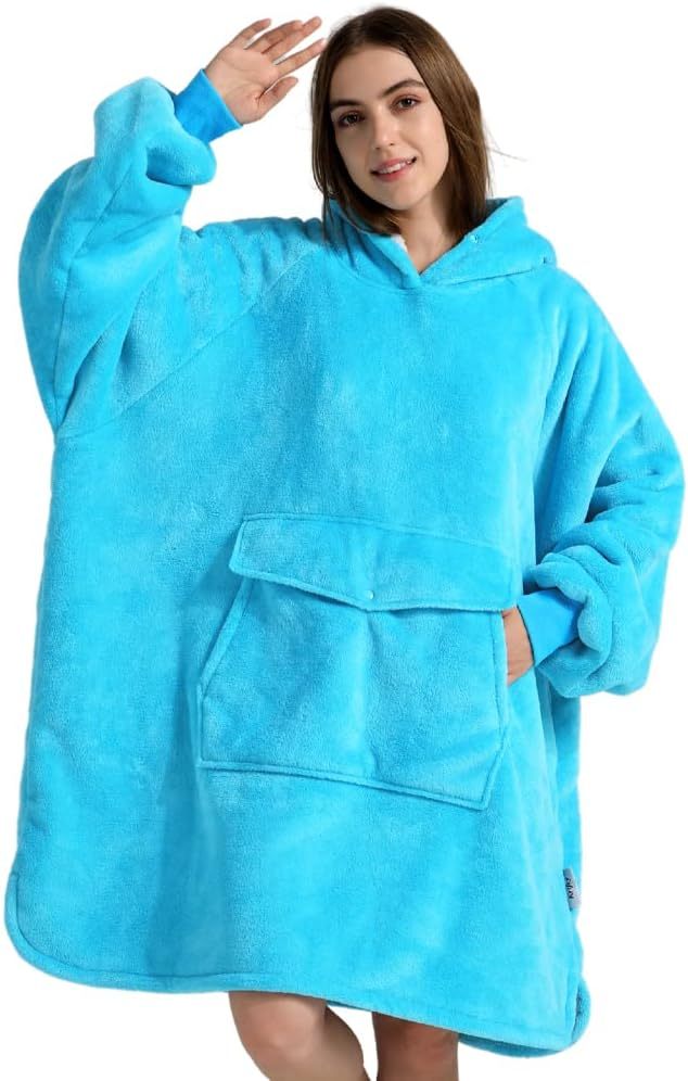 Cosy Blanket Hoodie Sweatshirt With Giant Pocket - US Only