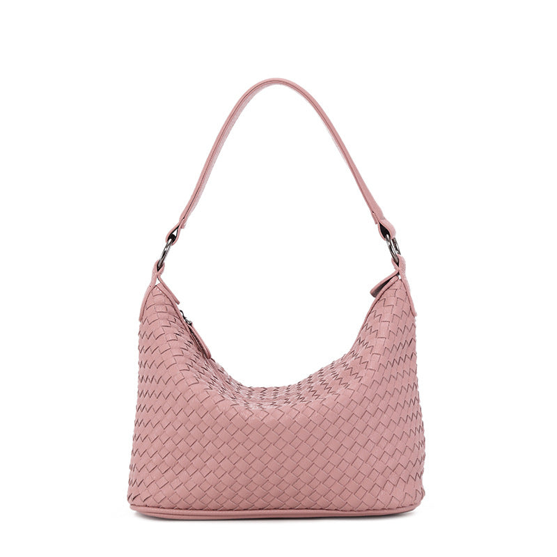 Woven Korean-Style Shoulder Handbag For Women