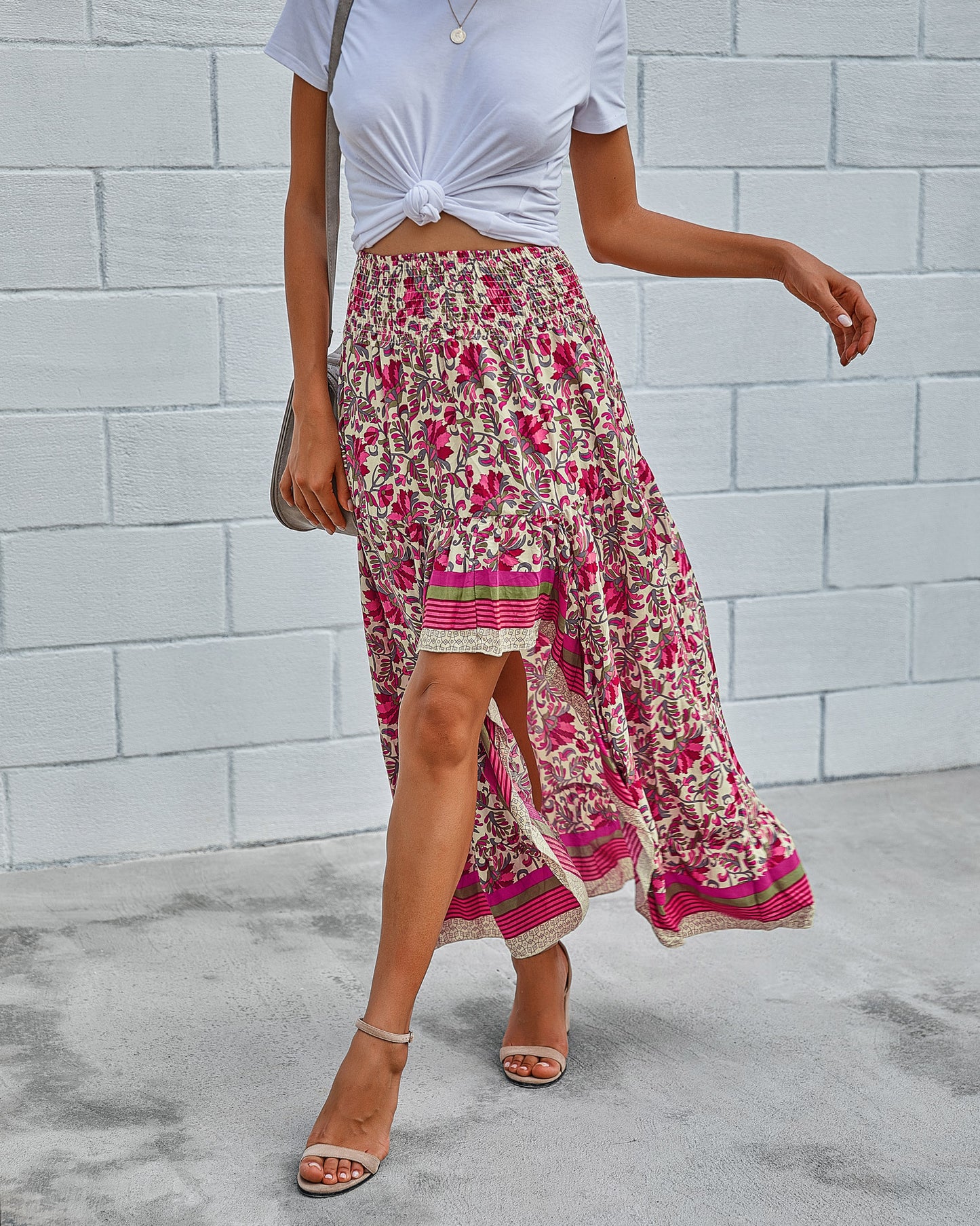 High-Waist All-Match Long Skirt