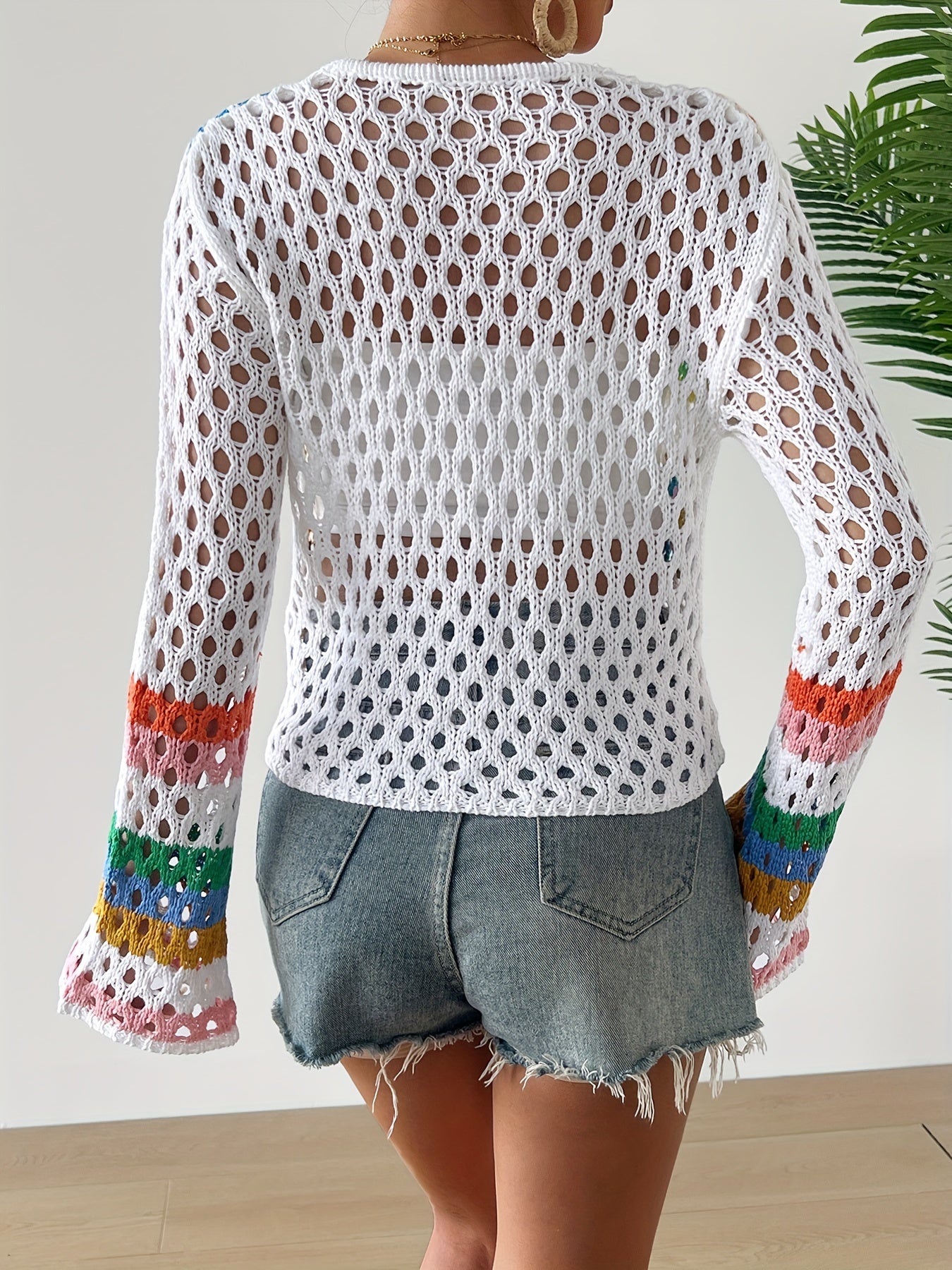 Button Crochet  Knitted Cardigan