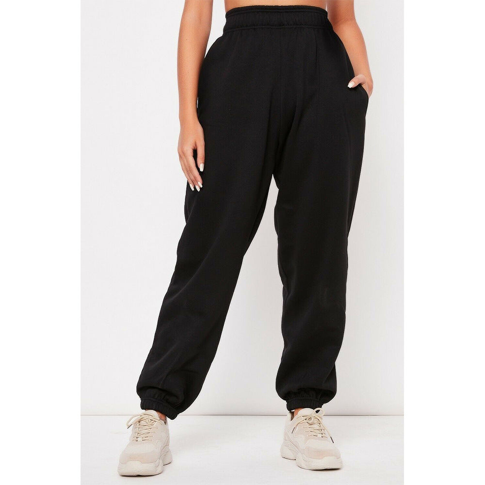 High-Waist Sports Trousers/Joggers