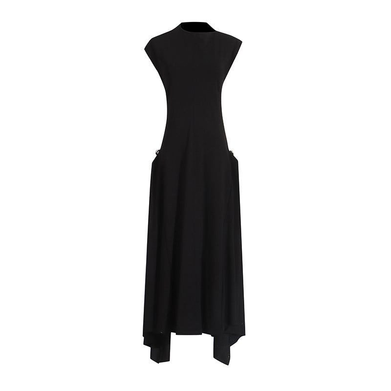 Elegant Flutter Sleeve Long Dress